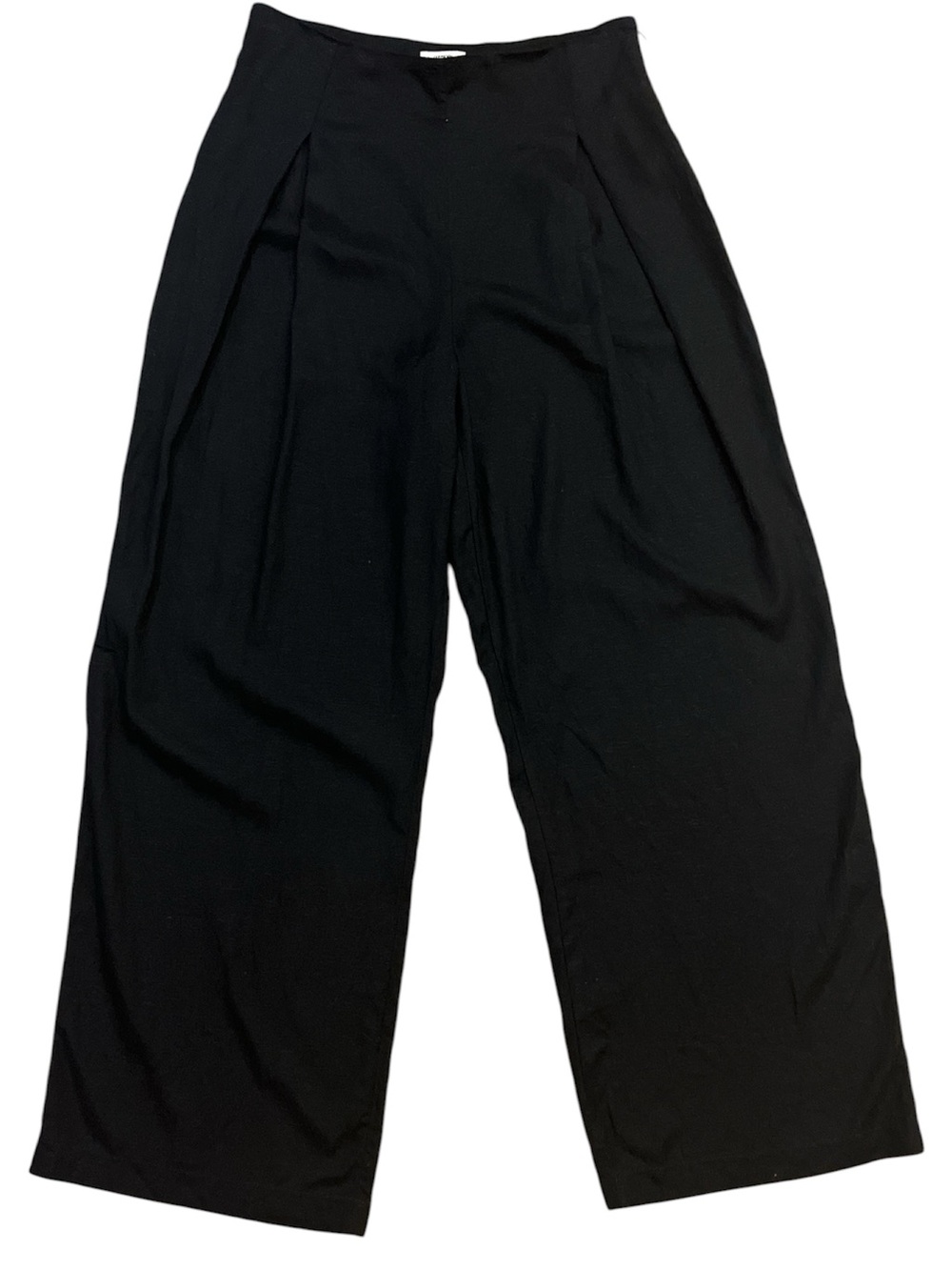 Jason Wu Black Linen Blend High Rise Wide Leg Trousers Pants Size 6